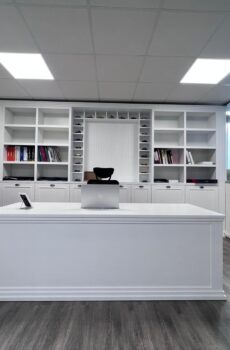 Des meubles sur mesure, laquée - mat - blanc