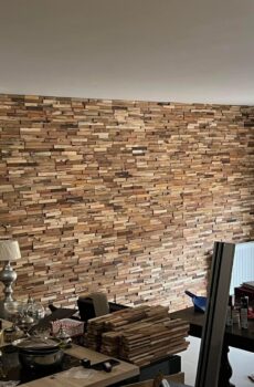 Décoration murale en bois de Teck